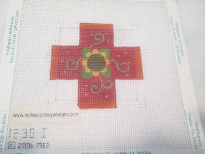 $28 • Buy Floral Petit Four-melissa Shirley-handpainted Needlepoint Canvas