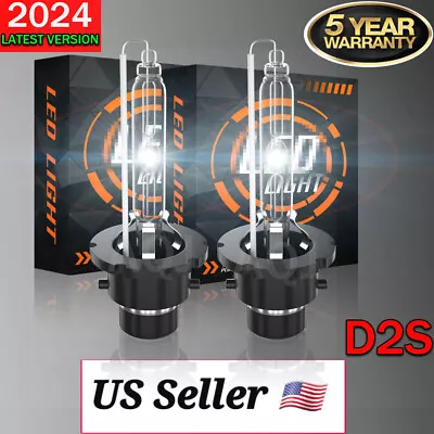 2x 35W D2S 6000K HID Xenon Replacement Low/High Beam Headlight Lamp Bulbs White • $19.49