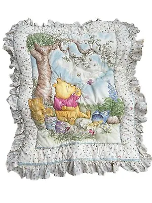 Vtg 1999 Classic Winnie Pooh Baby Blanket Comforter Quilt Wall Hangings Valance • $149.99