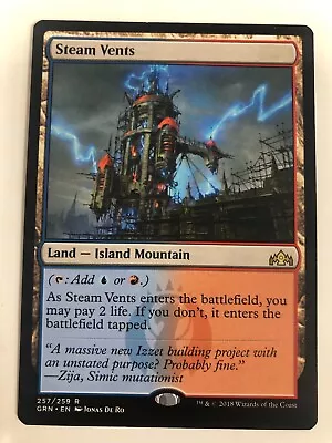 MTG 1x Steam Vents - Guilds Of Ravnica 2018 NM Magic The Gathering - 709 • $19.57