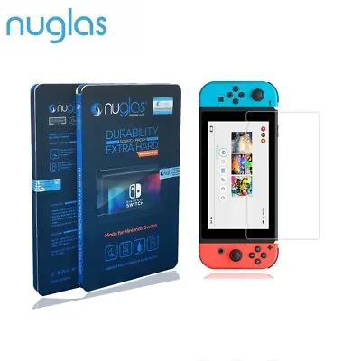 Screen Protector Nuglas Clear Tempered Glass Complete Protection Nintendo Switch • $7.95