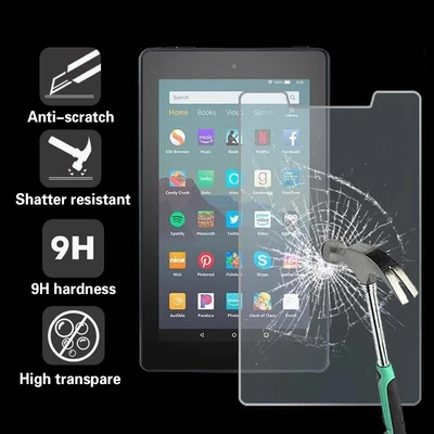 Amazon Fire7 Kids/7 Kids Pro 2019 9th Gen Tablet Tempered Glass Screen Protector • £3.99