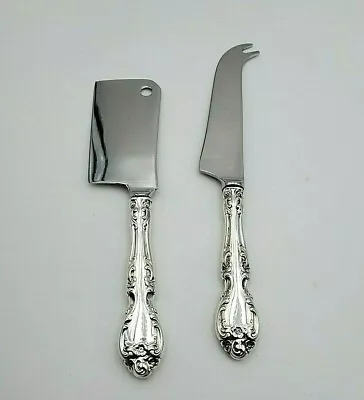 Melrose By Gorham Sterling Silver Handle Cheese Serving Set Custom Made HHWS • $139