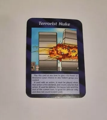 ILLUMINATI:New World Order-1994-1995 Steve Jackson Games Cards-  Terrorist Nuke  • $55