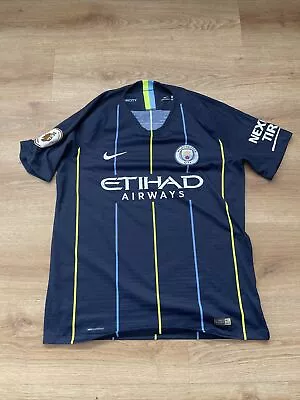 Manchester City 2018-2019 Away Shirt Large Nike Vaporknit Player Version • $56.03