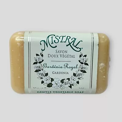 Mistral Savon Doux Végétal Gardenia Royal Soap Bar 7 Oz France Gentle Vegetable • $13.45