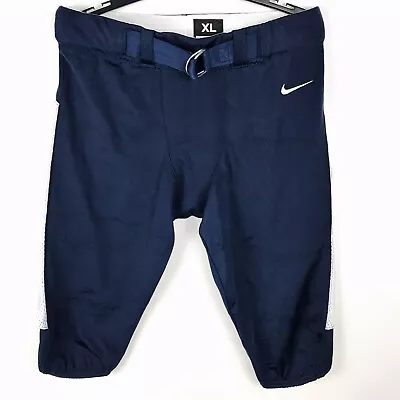 Nike Team Vapor Pro Mens Size XL Football Pants Navy Blue 845930-420 • $27.97