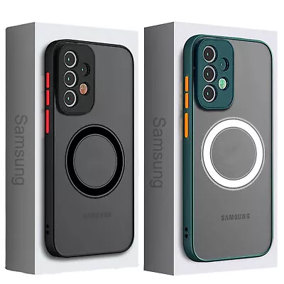 For Samsung S23 S22 Plus Ultra S21 Shockproof Clear Mag Safe Magnetic Case Cover • $11.85
