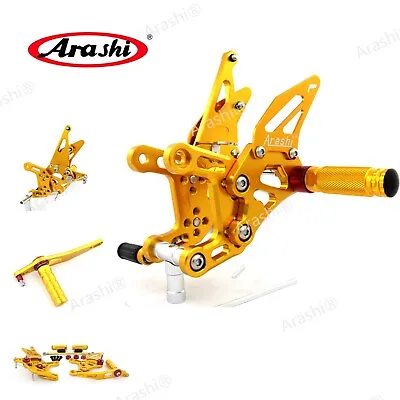 CNC Rearsets Footrest Foot Pegs For Yamaha YZF R1 2009 2010 2011 2012 2013 2014 • $152.51