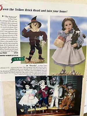 Ashton-Drake 1995 Wizard Of Oz Complete Collection Porcelain Dolls Vintage 1995 • $80