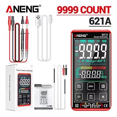 ANENG 621A  Screen Intelligent Digital Multimeter 9999 Counts Auto F4S8 • $42.01