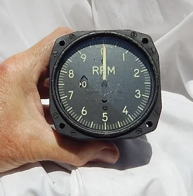 WW 2 USN USMC Aircraft Engine RPM Indicator Gauge Instrument • $219.11