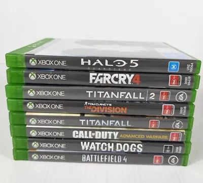 Lot Of 8 X Xbox One Games - Halo 5 Titanfall 1 & 2 Watch Dogs - Free Postage  • $69.95