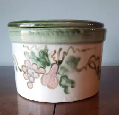 Vintage JOHN B. TAYLOR CERAMICS LOUISVILLE KY HARVEST PEAR CANISTER • $32