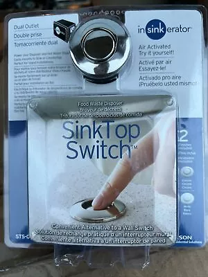 InSinkErator SinkTop Switch Satin Nickel Garbage Disposal Switch NIB • £43.71