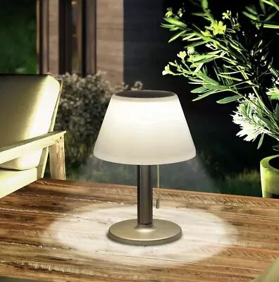 LED Solar Table Lamp Outdoor Dimmable Mushroom Light Cordless Patio Desk Lamp  • $25.99