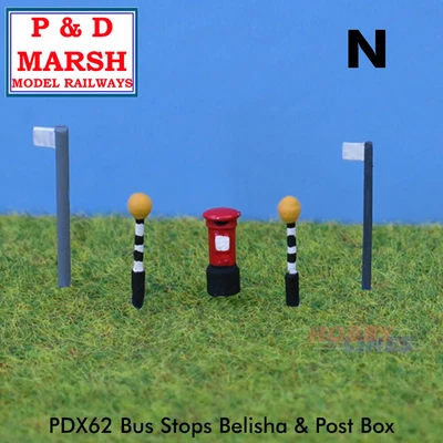 £8.85 • Buy BUS STOPS ETC Painted Street Furniture Ready To Place PD Marsh N Gauge X62