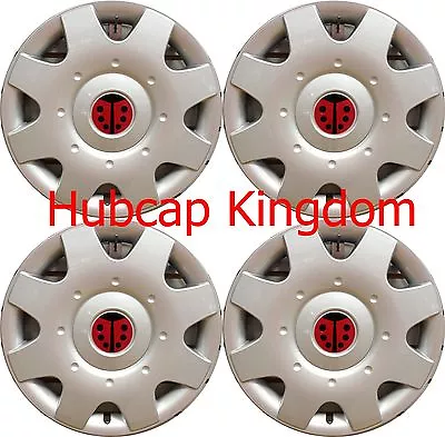 NEW 1998-2009 VW BEETLE 16  Ladybug LADY BUG Hubcaps Wheelcovers SET Of 4 • $80.53