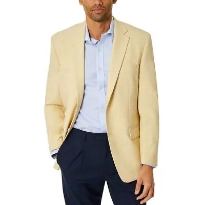 $48.75 • Buy CLUB ROOM Mens Sport Coat Size 40R Yellow Classic Fit Jacket NWT $295