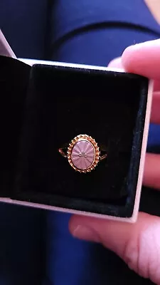 £110 • Buy Ferian Wedgwood Cameo Ring Gold Setting 'Bridgerton Vintage'
