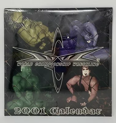 RARE WCW 2001 Wall Calendar GoldbergStingNashJarrettBig PoppaBagwell+SEALED • $73