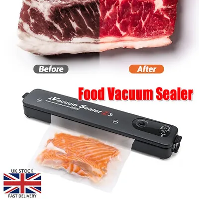 3 In1 Vacuum Sealer Machine For Food Storage Packing With 10 Vacuum Sealer Bags • £10.99