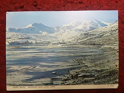 Vintage Postcard. North Wales Snowdon From Capel Curig Wales • £2