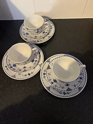 Mason’s Blue Denmark Trio CupSaucer & Plate Good Used Condition • £12.99