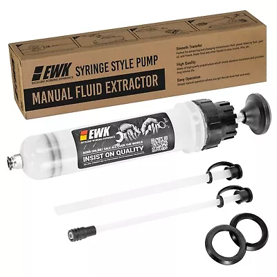 $21.99 • Buy EWK 200ml Manual Fluid Syringe Pump Vacuum Oil Extractor For Automobile Fluids