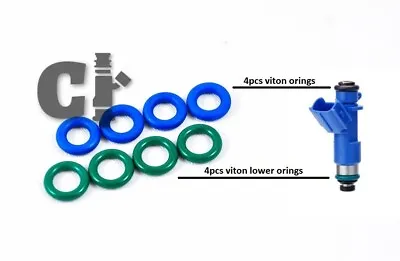 Fuel Injector Seal / O-Ring Kit For Acura RDX 410cc Fuel Injectors (4 Cylinder) • $30.76