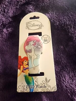 $10 • Buy Disney Ariel The Little Mermaid LED Digital Rubber Watch NRFP