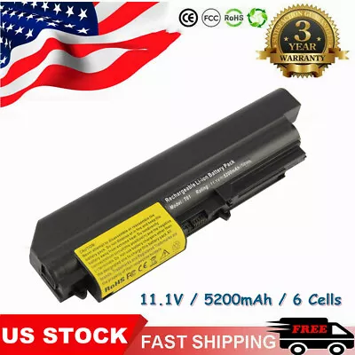 For IBM Lenovo ThinkPad R61 T61 T400 R400 Series 42T5262 42t5263 Battery/Charger • $16.99