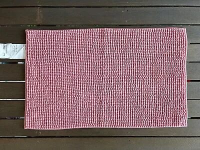 IKEA TOFTBO Non-Slip Microfibre Bathroom Bath Mat Bathmat Rug In Pink 50x80cm • $25.95