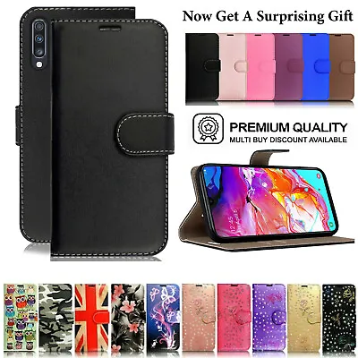 Phone Case For Samsung Galaxy A50 A70 A20E A30 J6 Shockproof Leather Flip Cover • £2.75