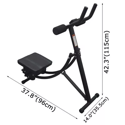Abdominal Crunch Roller Coaster Muscle Trainer Fitness Foldable Machine Home • $176.72