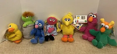 Sesame Street Beans Lot Of 7 Characters Tyco Vintage Plush 1997 New With Tags 8” • $49.99