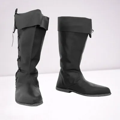 Medieval Leather Boots RENAISSANCE Viking Pirate Boots Mans  Gift For Him • $72