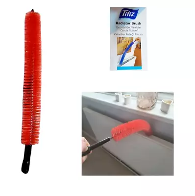 Long Flexible Radiator Brush 70cm Heater Heating Bristle Dust Cleaning Cleaner • £4.99