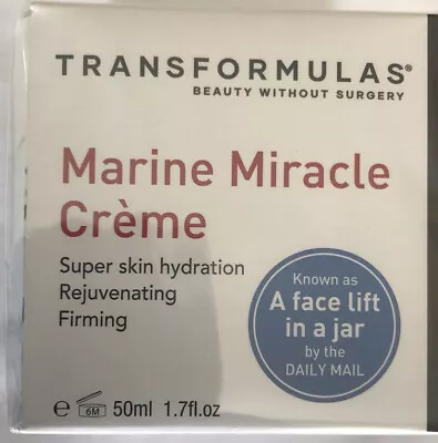 Transformulas Marine Miracle Cream 50ml. A Facelift In A Jar • £39.99