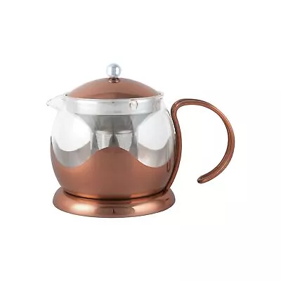 La Cafetiere Origins 2 Cup Heat-resistant Borosilicate Glass Teapot Copper • £29.99