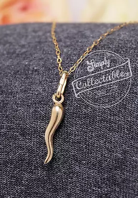 £49 • Buy 375 9ct Yellow Gold Horn Of Plenty Pendant & Chain 