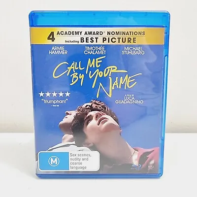 Call Me By Your Name - Region B AUS BluRay - Like New - 2017 Romantic Drama • $12.50
