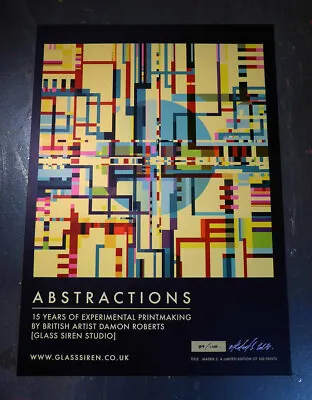 Abstract Graphic Mid Century Bauhaus Graphic Op Art Print Damien Hirst Genre • £9.99