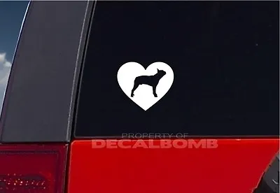 I Love My BOSTON TERRIER Dog Heart Decal / Sticker Pet Animal Breed Puppy • $3.49