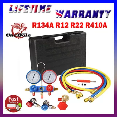 A/C Manifold Guage Set Pressure Gauge R134a R22 R410A HVAC Vacuum Gauge Tool NSW • $76