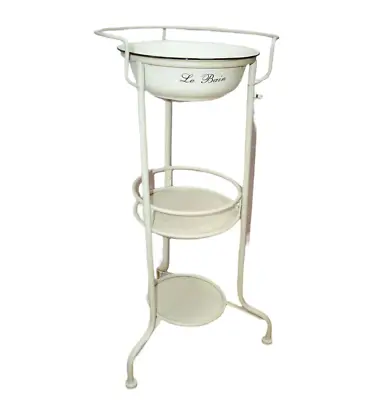 Washbasin Set Wash Stand Country House Style Washset Iron Enamel • £77.44