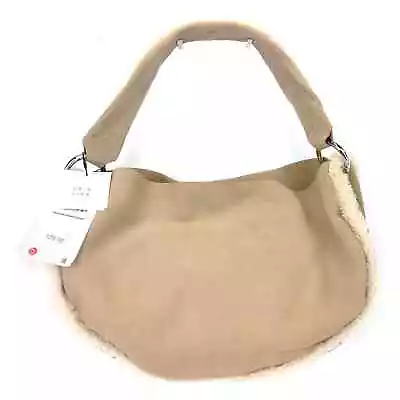 ZARA Limited Edition New Comfort Collection Beige Suede Leather Shoulder Bag NWT • $63