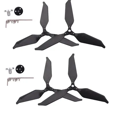$66.47 • Buy Low-Noise Black Full Carbon Fiber Propeller 3-Blade For DJI Phantom4 RC Drone