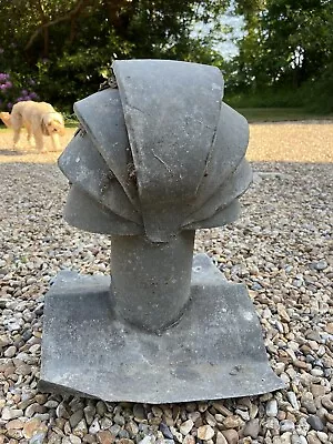 £1 • Buy Vintage Reclaimed Galvanised Cowl / Chimney Pot - Circa 1940s/50s
