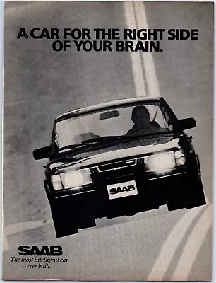 SAAB MOST INTELLIGENT CAR EVER BUILT 1982 Print Ad 8 W X 10 T • $12.99